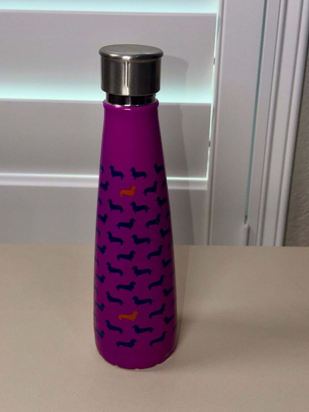 Sip by Swell Top Dog Dachsund Water Bottle-GREAT CONDITION-2010 MODEL 15 oz